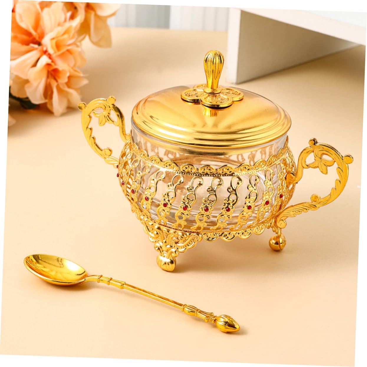 Zuccheriera con coperchio e cu - Kitchen Gadgets Gold recensione e prezzo